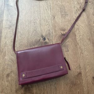 Burgundy Madewell Crossbody Bag